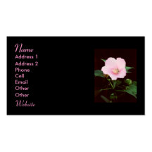 Rose Mallow Profile Business Cards