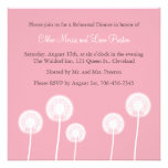 Rose meilleurs voeux ! Invitation de dîner de répé