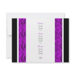 Rose menu template purple elegance