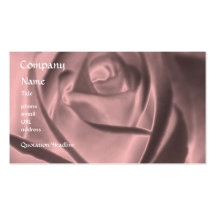 Rose - Metallic Rose - business card template