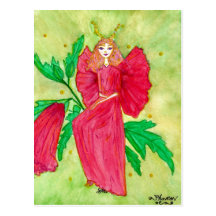 Rose of Sharon Fairy Postcard