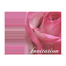 rose offset invitation