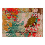 Rose Owl Boho Vintage  Business Cards