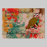 Rose Owl Boho Vintage  Business Cards business cards
