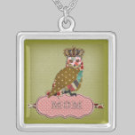 Rose Owl Mom's Necklace necklaces