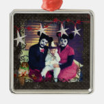 Rose Owl Starry Night Photo Ornament