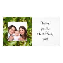 Rose/ Photo Custom Photo Card