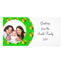 Rose/ Photo Photo Card Template