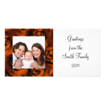 Rose/ Photo Photo Greeting Card
