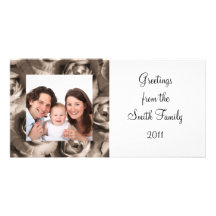 Rose/ Photo Photo Greeting Card