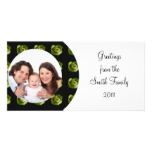 Rose/ Photo Photo Greeting Card
