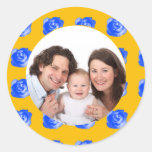 Rose/ Photo Round Sticker