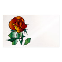 rose plain on pearl finished cards business card