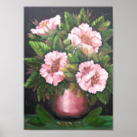 Rose Poppies Poster