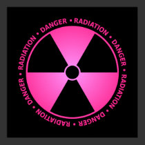 Rose Radiation Symbol Poster posters
