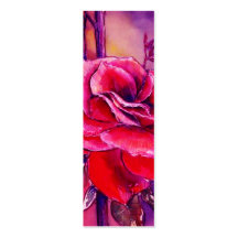ROSE RED BOOKMARKS BUSINESS CARD TEMPLATES