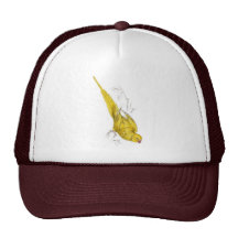 Rose-Ringed Parrakeet  (Yellow variety) by Edward Trucker Hats