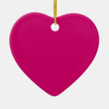 Rose Save the Date Heart Ornament