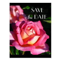 Rose Save the Date Postcard