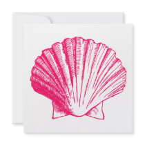 Rose Sea Shell Luau Reception Invitation