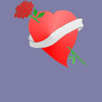 Rose Shot Heart t-shirts