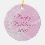 Rose Snowflake Ornament