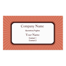 Rose Spring Rays Business Cards