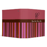 Rose Stripes binders