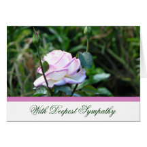 Rose Sympathy Greeting Card