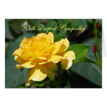 Rose Sympathy Greeting Card