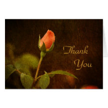 Rose Thank You Note Card