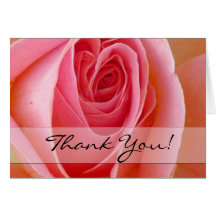 Rose Thank You Notecard
