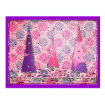 Rose Tree Collage Postcards