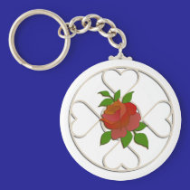 Rose Valentine Keychain