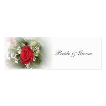 Rose Wedding Favour Tag