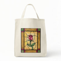 Rose Window Grocery Bag