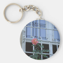 Rose & Window Keychain