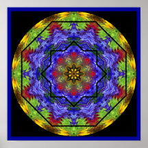 Rose Window Mandala Poster 1