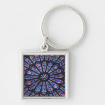 Rose Window Paris Key Chains