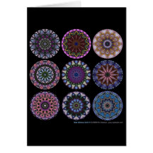 Rose Window Quilt #1 Greeting Card