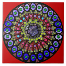 rose window tile