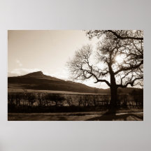 Roseberry Topping. England Poster
