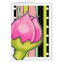 Rosebud Joy colour border Card