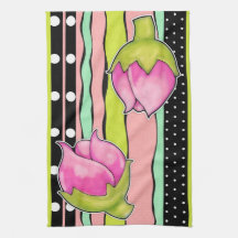 Rosebud Joy colour Kitchen Towel