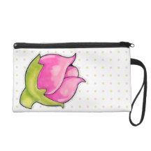 Rosebud Joy dots Wristlet