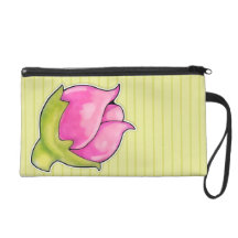 Rosebud Joy green Wristlet