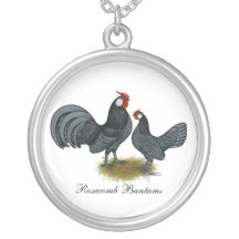Rosecomb Blue Bantams Necklaces