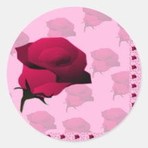 Rosen Röschen Runder Sticker