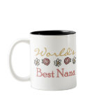 Roses and Daisies World's Best Nana Mugs