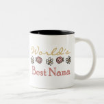 Roses and Daisies World's Best Nana Mugs